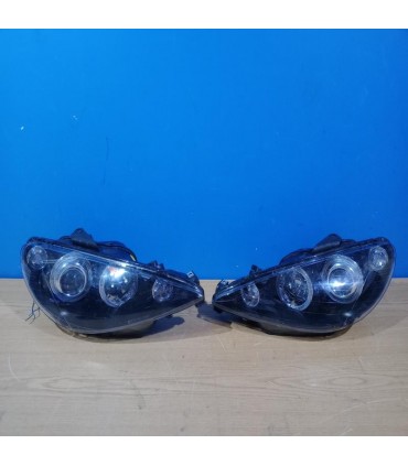 CX FAROS PEUGEOT 206 98-09 OJOS ANGEL FONDO NEGRO R150669C1