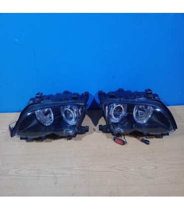 SH FAROS BMW E46 OJOS ANGEL LED CCFL 4 PUERTAS 01-05 FONDO NEGRO R148660C9