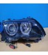 SH FAROS BMW E46 OJOS ANGEL LED CCFL 4 PUERTAS 01-05 FONDO NEGRO R148660C9