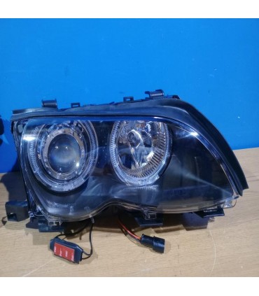 SH FAROS BMW E46 OJOS ANGEL LED CCFL 4 PUERTAS 01-05 FONDO NEGRO R148660C9