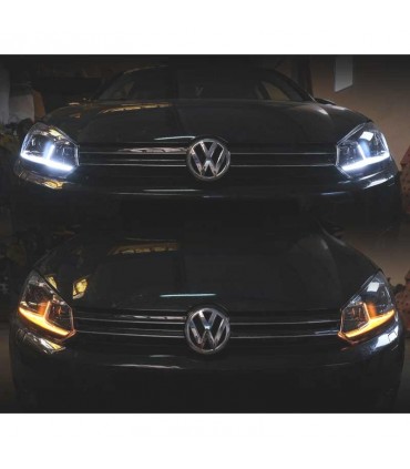 CX FAROS VOLKSWAGEN VW GOLF 6 08-13 LOOK SILVER GOLF 7 DINAMICOS R022116C3