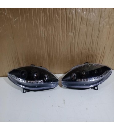 DW FAROS PARA SEAT LEON ALTEA TOLEDO 04-09 LUZ DIURNA LED FONDO NEGRO R145482C4