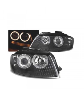 CX FAROS OJOS ANGEL AUDI A3 8P 03-08 FONDO NEGRO R011282C2