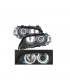 CX FAROS BMW E46 COUPE 99-03 OJOS ANGEL CCFL INTERMITENTES FONDO NEGRO R147027C2
