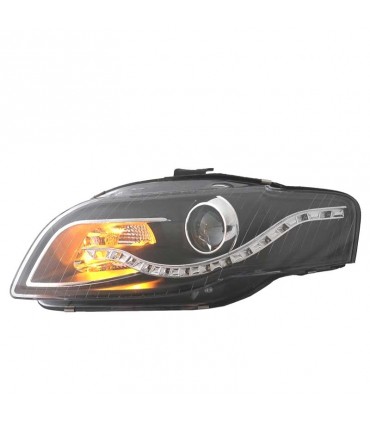 CX FAROS AUDI A4 B7 LUZ DIURNA LED FONDO NEGRO 04-07 R146286C8