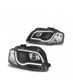 CX FAROS AUDI A3 8P 03-08 TRU DRL NEGROS R011295C1