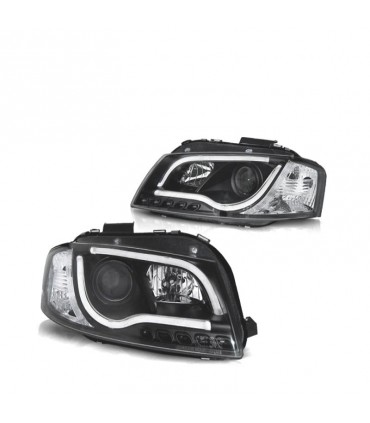 CX FAROS AUDI A3 8P 03-08 TRU DRL NEGROS R011295C1