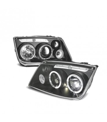 DW FAROS VOLKSWAGEN VW BORA 98-05 OJOS ANGEL FONDO NEGRO R145090C1