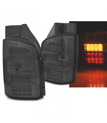 DW PILOTOS VOLKSWAGEN VW TRANSPORTER T5 2P 03-09 LOOK TUNING LED FONDO NEGRO AHUMADO R147767C1
