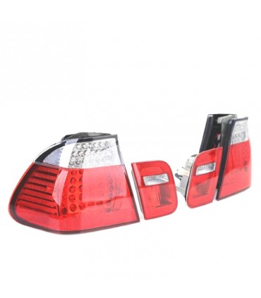 CX PILOTOS LED BMW E46 BERLINA 98-01 ROJO CROMO LOOK M3 R147435C3