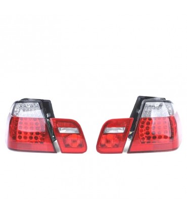 CX PILOTOS LED BMW E46 BERLINA 98-01 ROJO CROMO LOOK M3 R147435C3