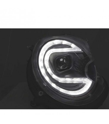 BY FAROS XENON MINI COOPER 06-14 LED NEGRO R012159C1