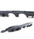 XC DIFUSOR VOLKSWAGEN VW GOLF MK6 1K 08-13 NEGRO BRILLO C010665C1