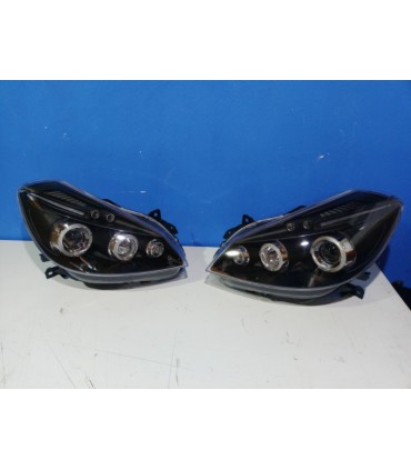 CX FAROS RENAULT CLIO 05-09 OJOS ANGEL + LED FONDO NEGRO R147755C1