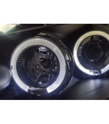 CX FAROS RENAULT CLIO 05-09 OJOS ANGEL + LED FONDO NEGRO R147755C1