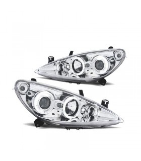 BY FARO IZQ PEUGEOT 307 01-05 OJOS ANGEL FONDO CROMO R145753C1