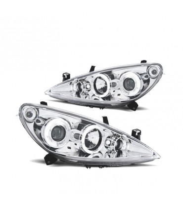 BY FARO IZQ PEUGEOT 307 01-05 OJOS ANGEL FONDO CROMO R145753C1