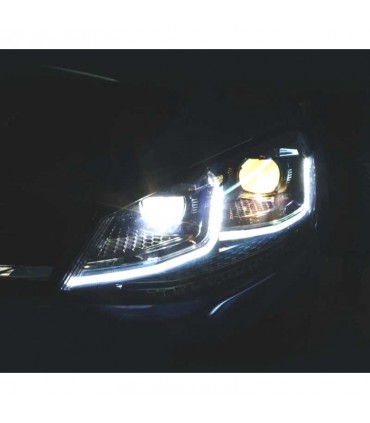 GF FAROS VOLKSWAGEN VW GOLF 7 12-17 DRL DINAMICOS NEGROS LOOK 7.5 R LINE R012837C1
