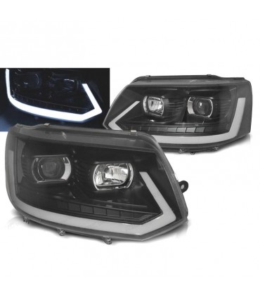 FAROS VOLKSWAGEN VW T5 10-15 NEGROS TUBE LIGHT CON INTERMITENTES LED DINAMICO R012895C1
