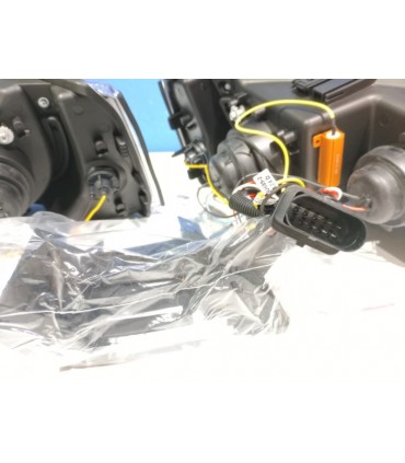 KJ FAROS VOLKSWAGEN VW T5 03-09 DAYLIGHT CROMADOS CON INTERMITENTE LED R012882C1