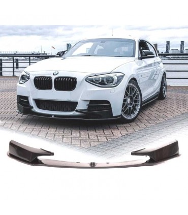 BY SPOILER LIP FRONTAL BMW F20 F21 11-15 LOOK M PERFORMANCE NEGRO BRILLO C010323C1