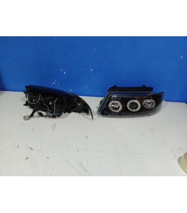 ML FAROS VOLKSWAGEN VW PASSAT 3B 96-00 OJOS ANGEL + LED FONDO NEGRO R145128C1