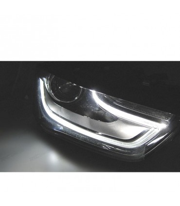 FAROS AUDI A4 B8 12-15 DRL NEGROS R012406C1