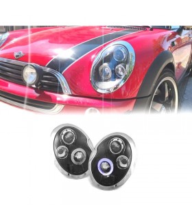 CX FAROS MINI COOPER 01-06 OJOS ANGEL NEGROS R012602C1