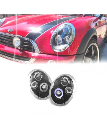 CX FAROS MINI COOPER 01-06 OJOS ANGEL NEGROS R012602C1