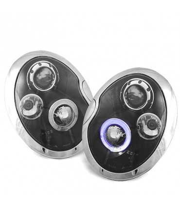 CX FAROS MINI COOPER 01-06 OJOS ANGEL NEGROS R012602C1